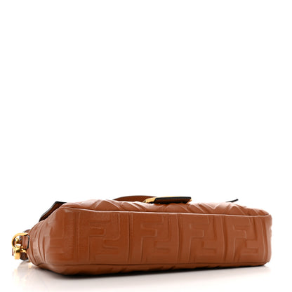 Fendi Nappa FF 1974 Embossed Baguette Coloniale 4 of 11