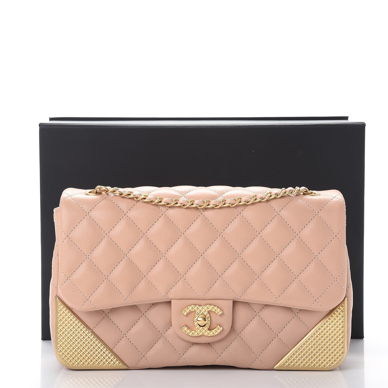 Chanel Calfskin Quilted Rock The Corner Flap Pink 9 of 9