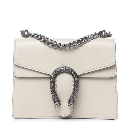 Gucci Textured Calfskin Crystal Mini Dionysus Shoulder Bag Mystic White 1 of 10