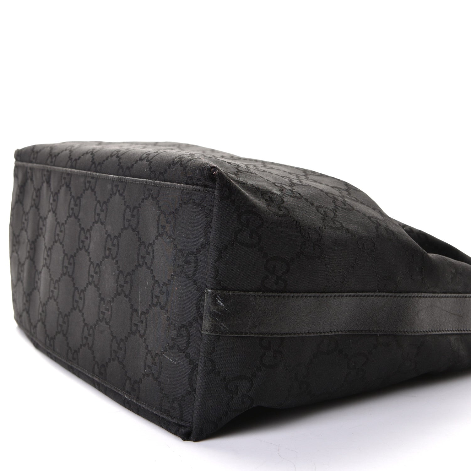Gucci Nylon Monogram Hobo Black 8 of 10