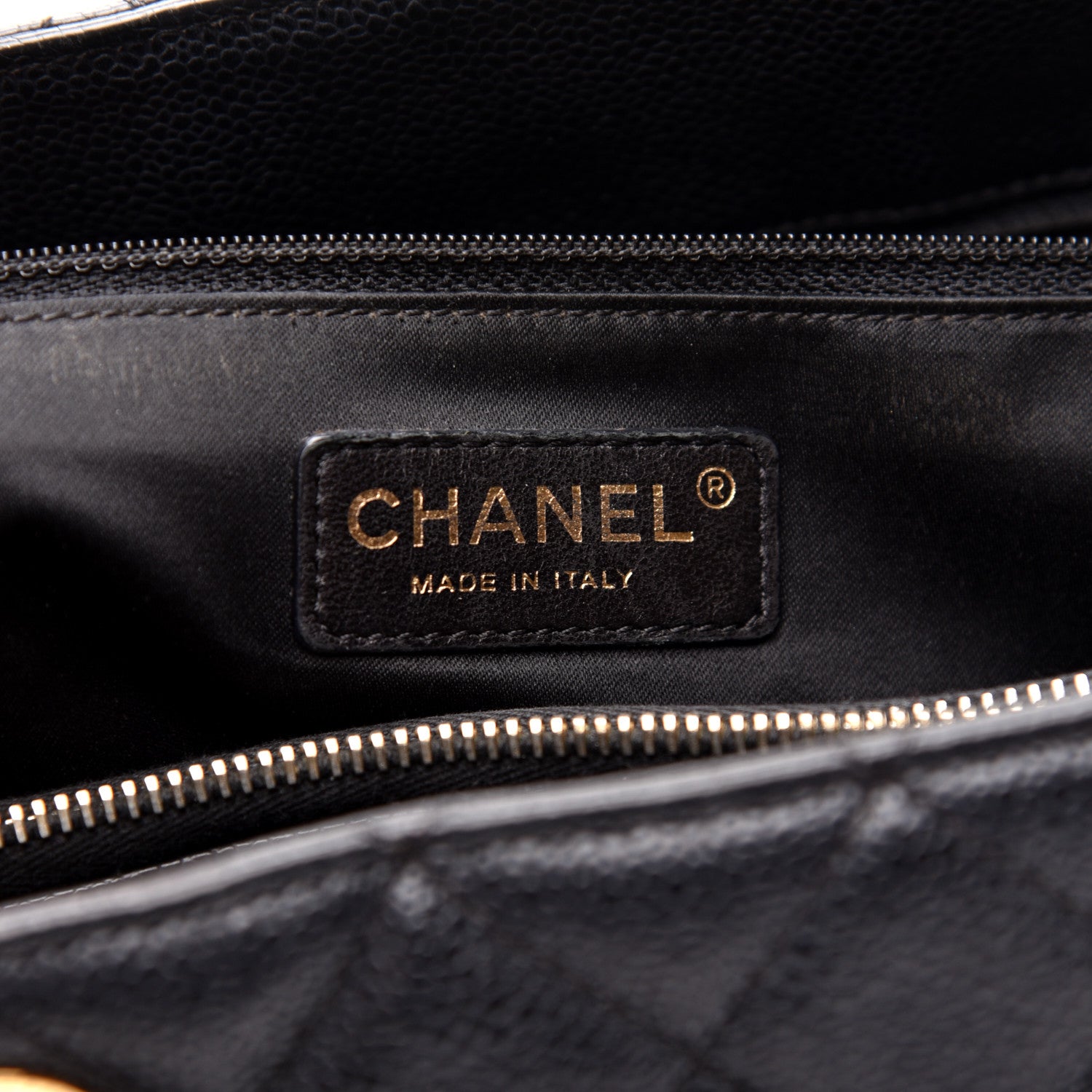 Chanel Caviar Quilted Grand Shopping Tote GST Black 8 of 10