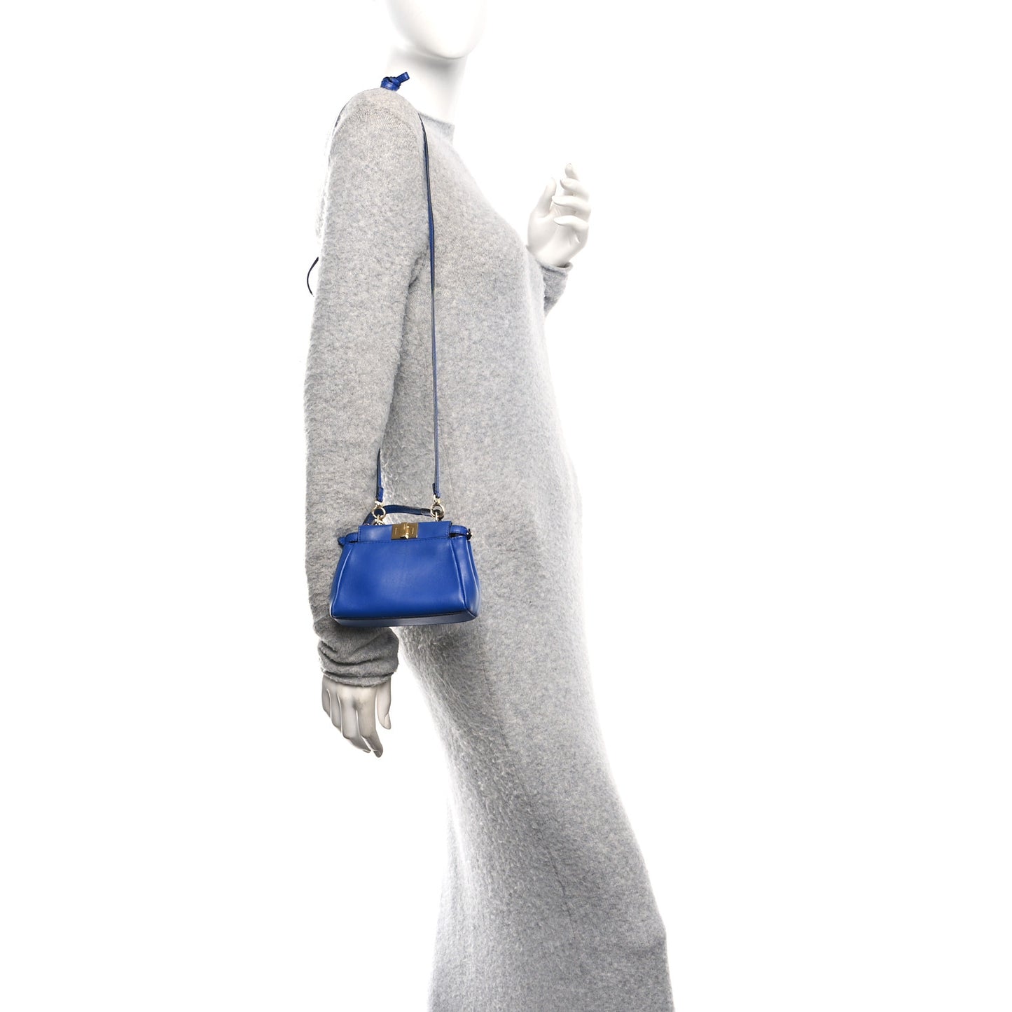 Nappa Micro Peekaboo Iconic Satchel Bleuette