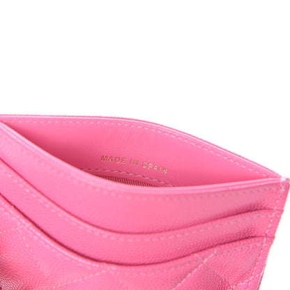 Chanel Caviar Quilted Card Holder Pink 8 of 10