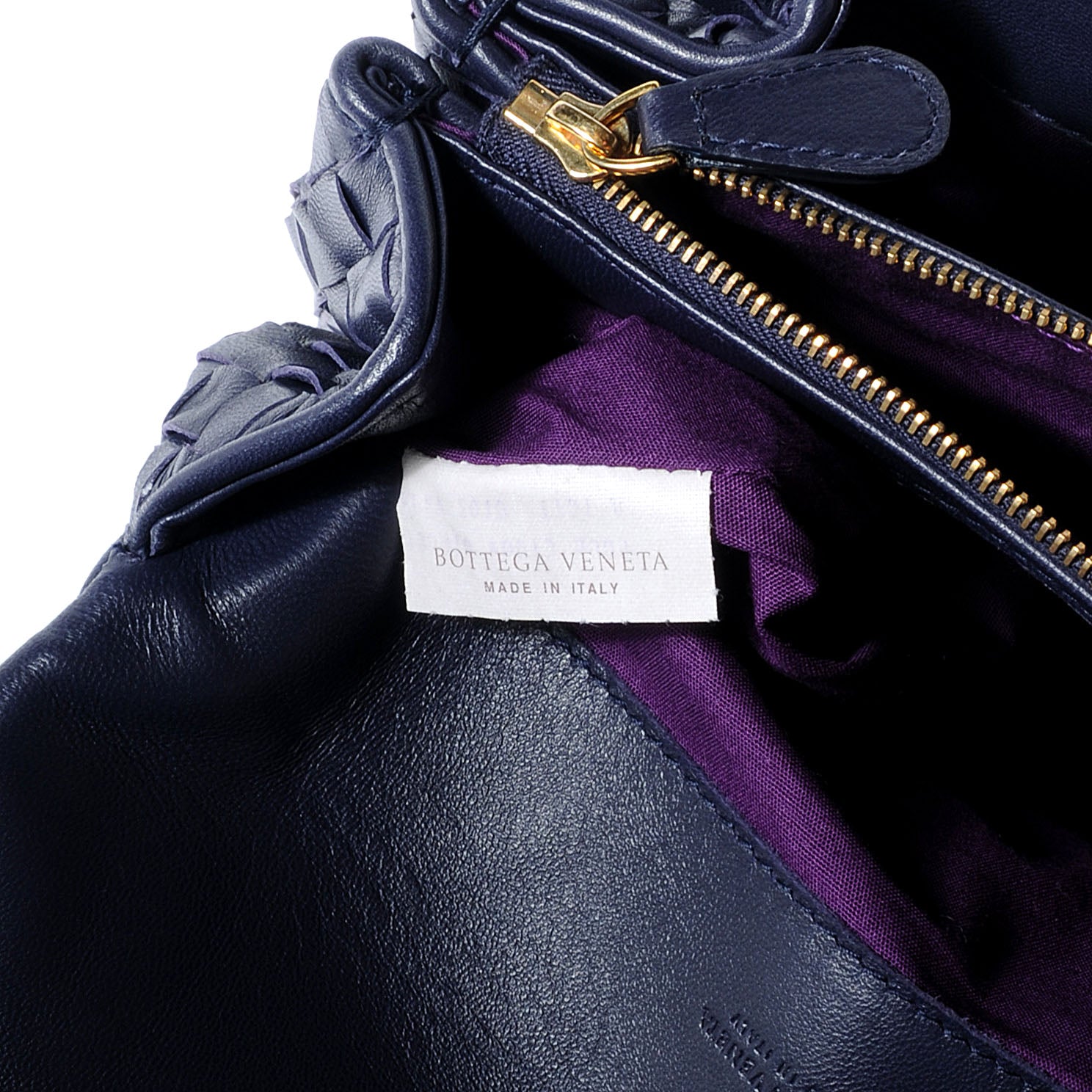 Bottega Veneta Woven Intrecciato Flap Clutch Ink 7 of 8