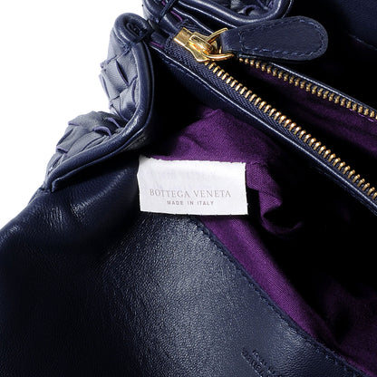 Bottega Veneta Woven Intrecciato Flap Clutch Ink 7 of 8