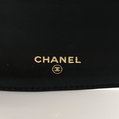 Chanel Patent Square Quilted CC Wristlet Wallet Black 6 of 6