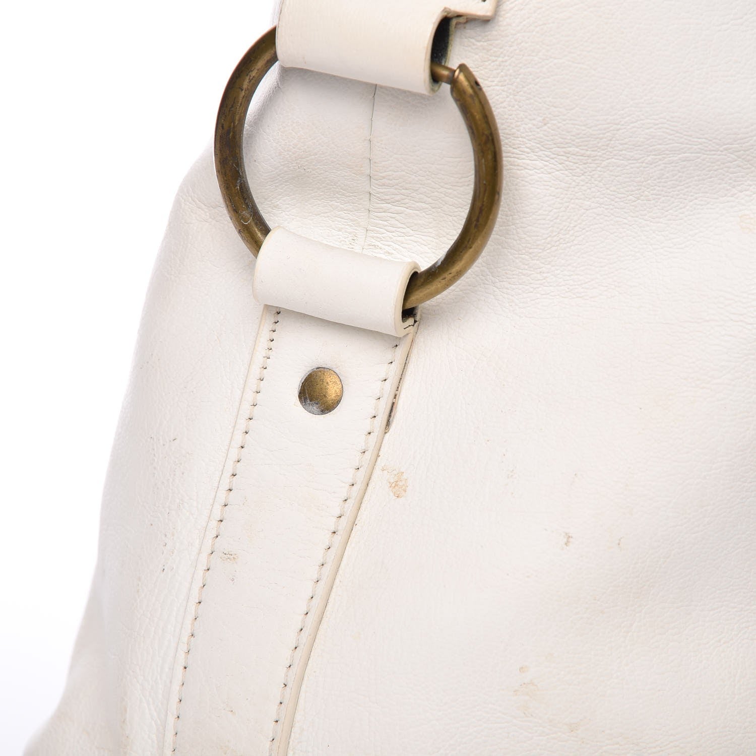 Saint Laurent Calfskin Oversized Muse White 18 of 25