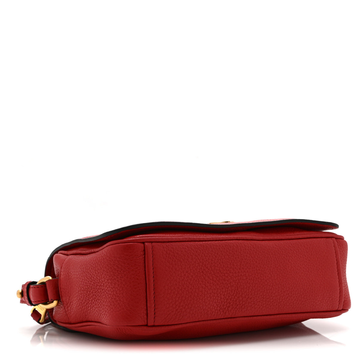 Vitello Phenix Flap Crossbody Rosso