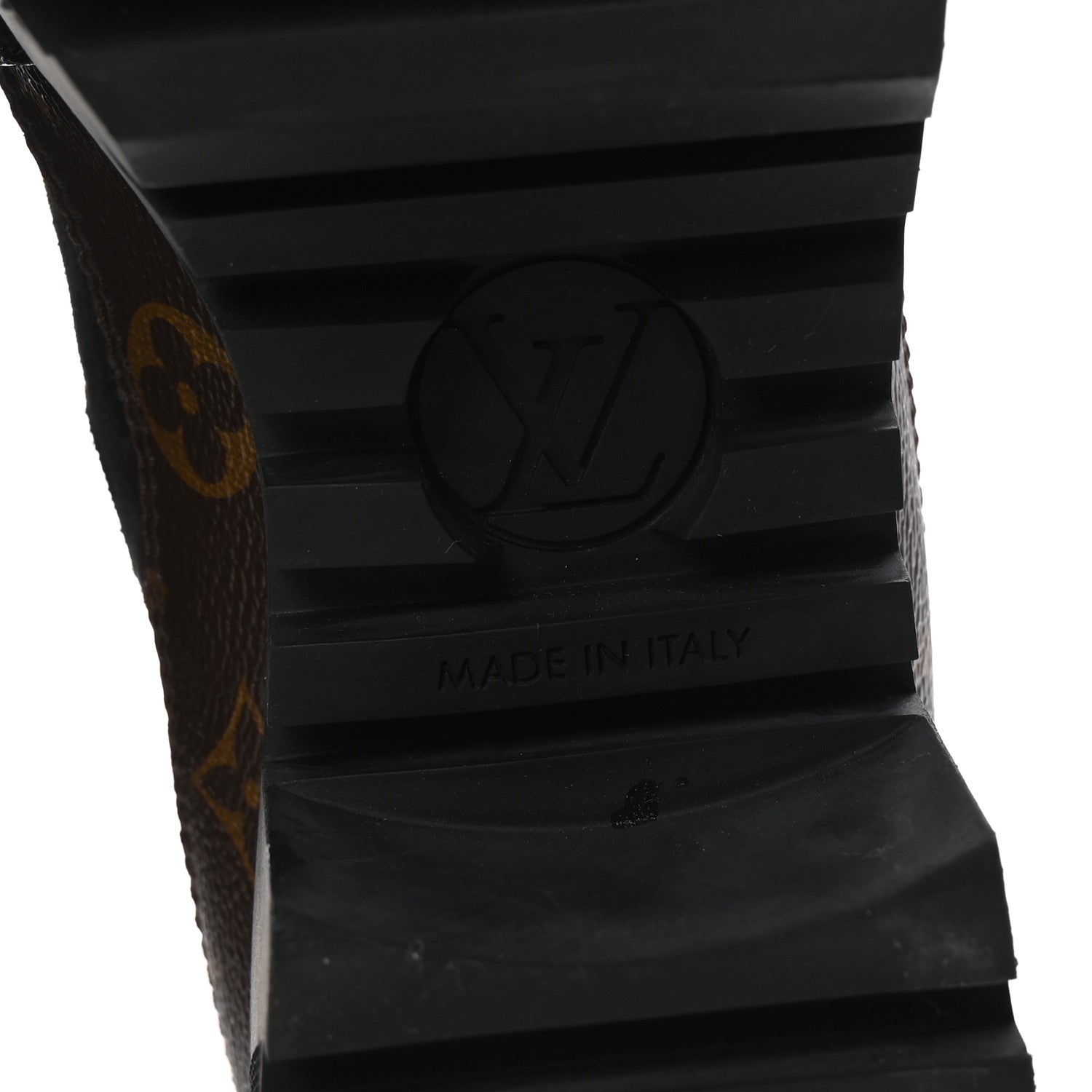 Louis Vuitton Suede Calfskin Monogram Laureate Platform Desert Boots 40 Black 7 of 9