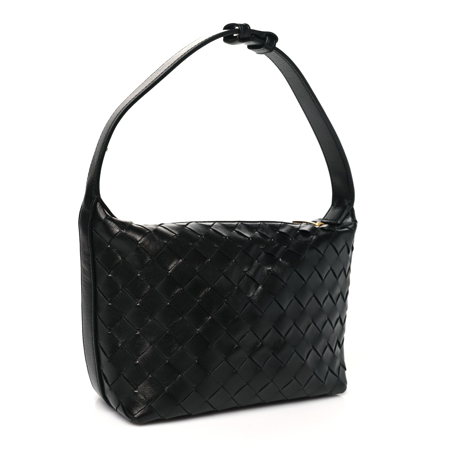 Bottega Veneta Calfskin Nappa Intrecciato Mini Wallace Black 3 of 9