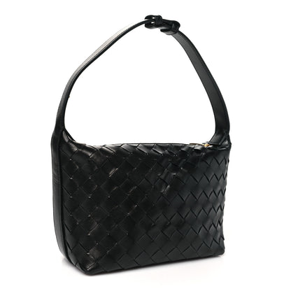 Bottega Veneta Calfskin Nappa Intrecciato Mini Wallace Black 3 of 9