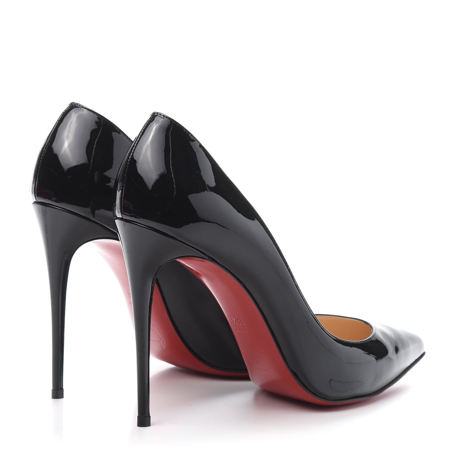 Christian Louboutin Patent Pigalle Follies 100 Pumps 38.5 Black 4 of 7