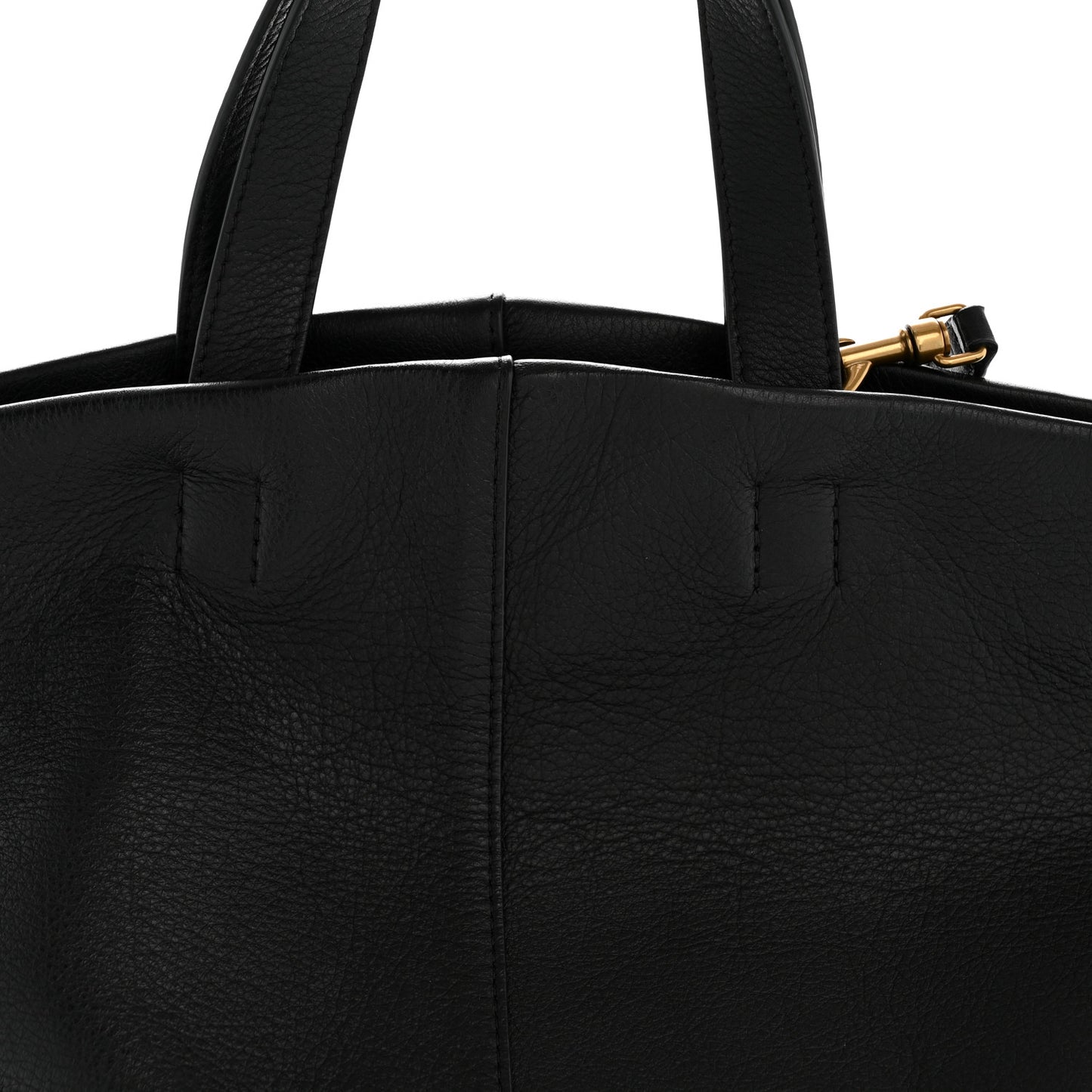Calfskin Mini Tulipano Bag Black