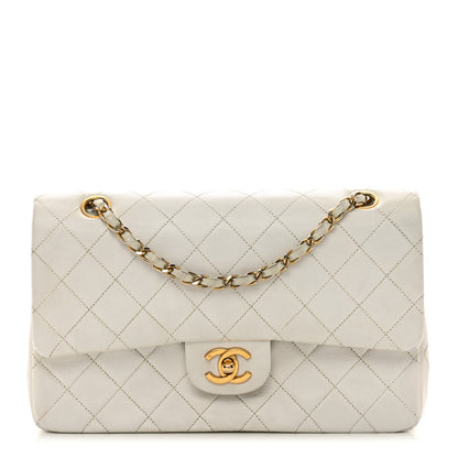 Chanel Lambskin Quilted Medium Double Flap White 1 of 15