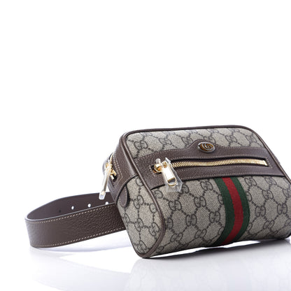 Gucci GG Supreme Monogram Web Small Ophidia Belt Bag 85 34 Dark Brown 6 of 10