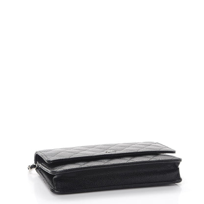 Chanel Caviar Quilted Wallet On Chain WOC Black 4 of 12