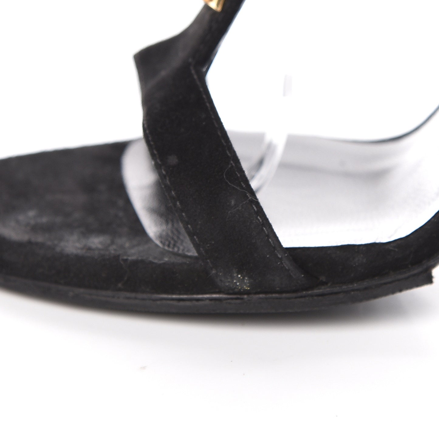 Suede Janis Sandals 35.5 Black