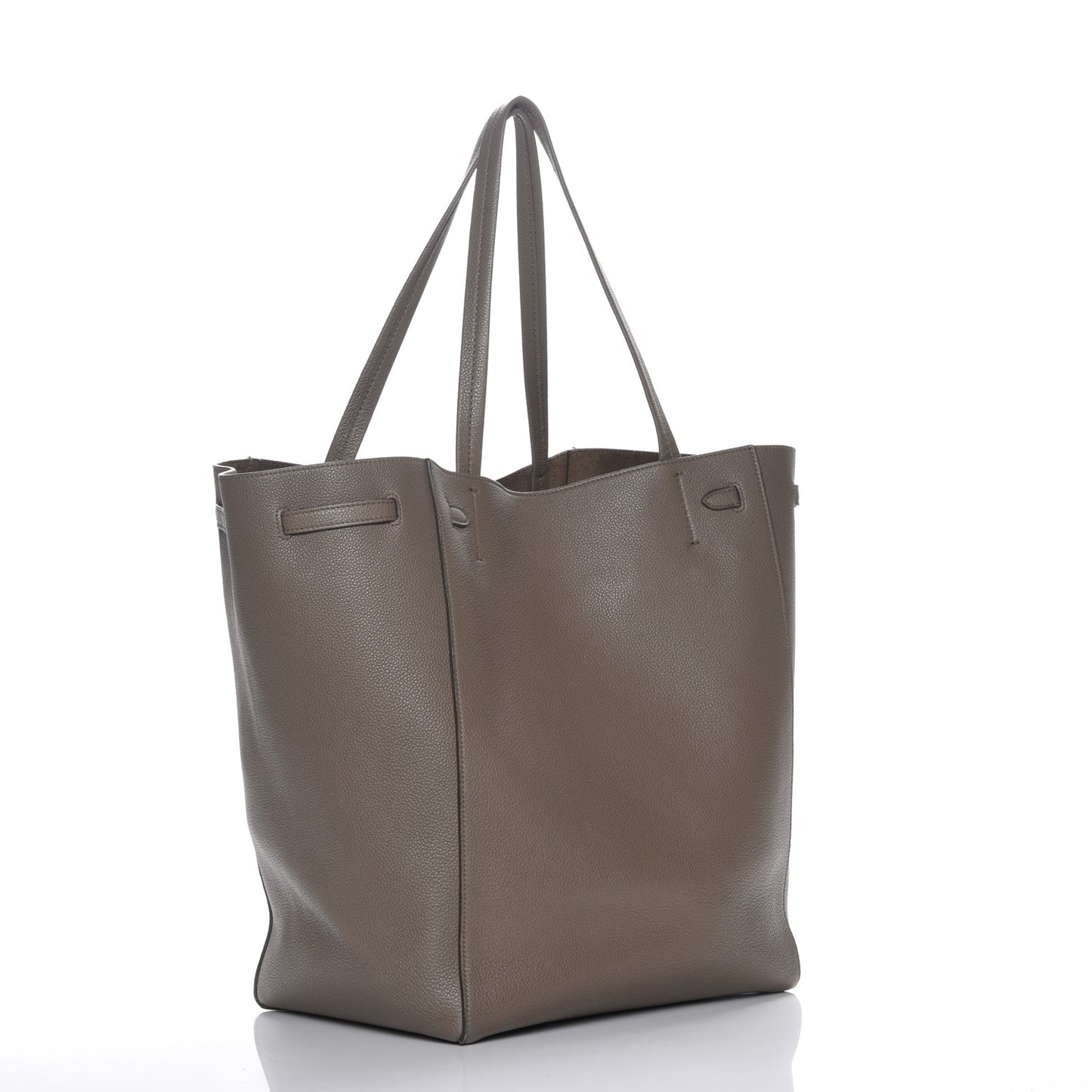 Soft Grained Calfskin Medium Belt Cabas Phantom Taupe