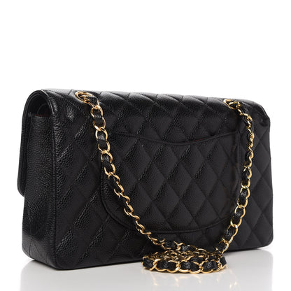 Chanel Caviar Quilted Medium Double Flap Black 3 of 11