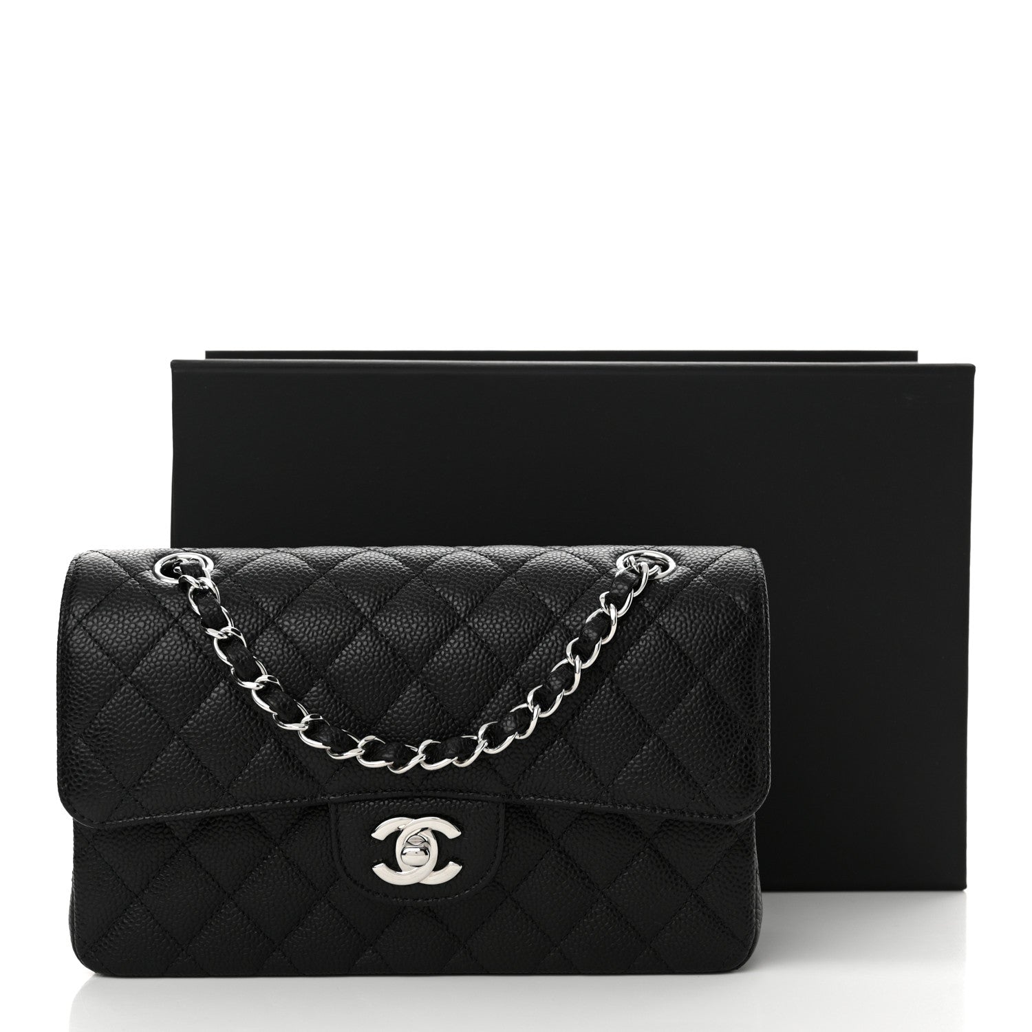 Chanel Caviar Quilted Small Double Flap Black 11 of 11