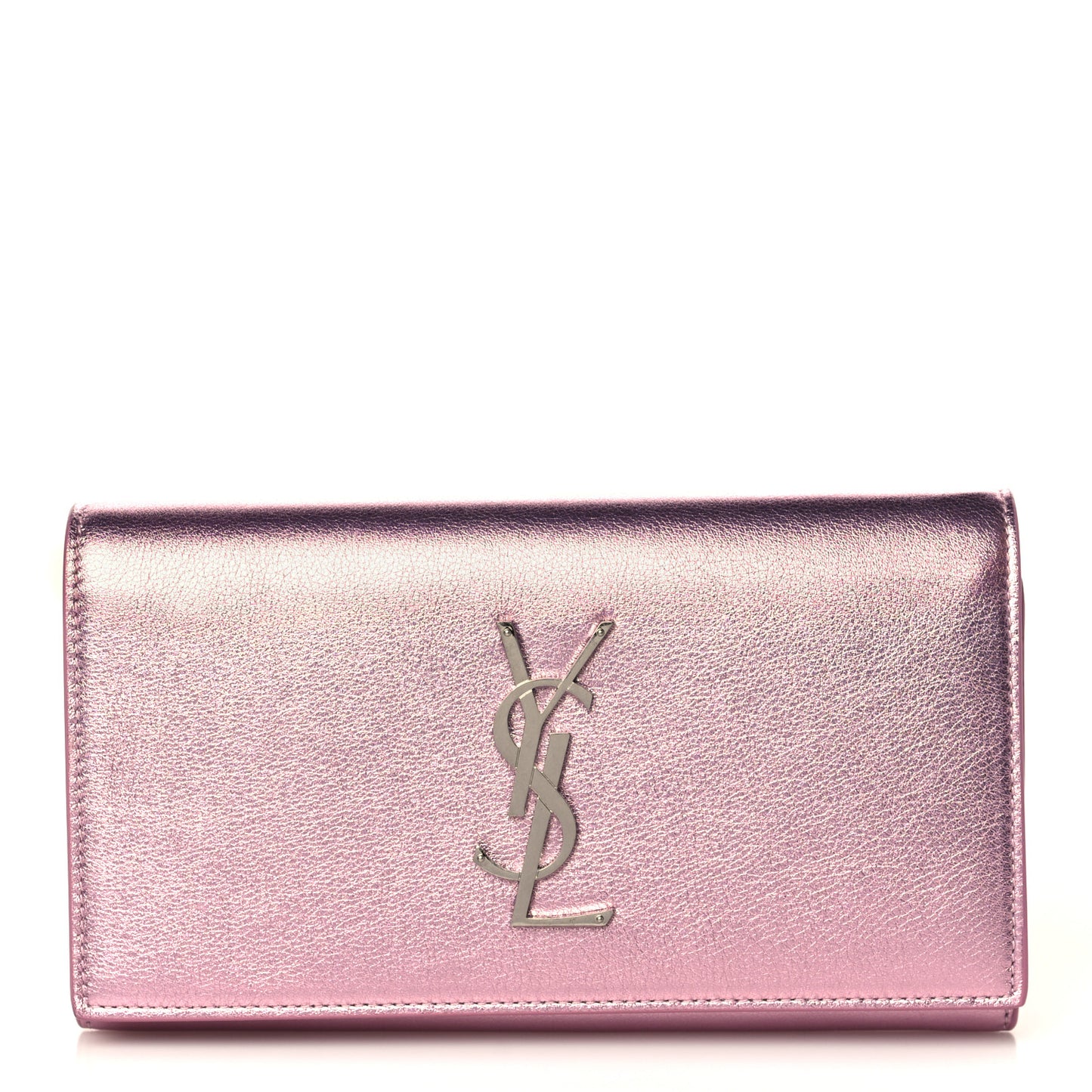 Metallic Calfskin Classic Monogram Cassandre Wallet New Azalea
