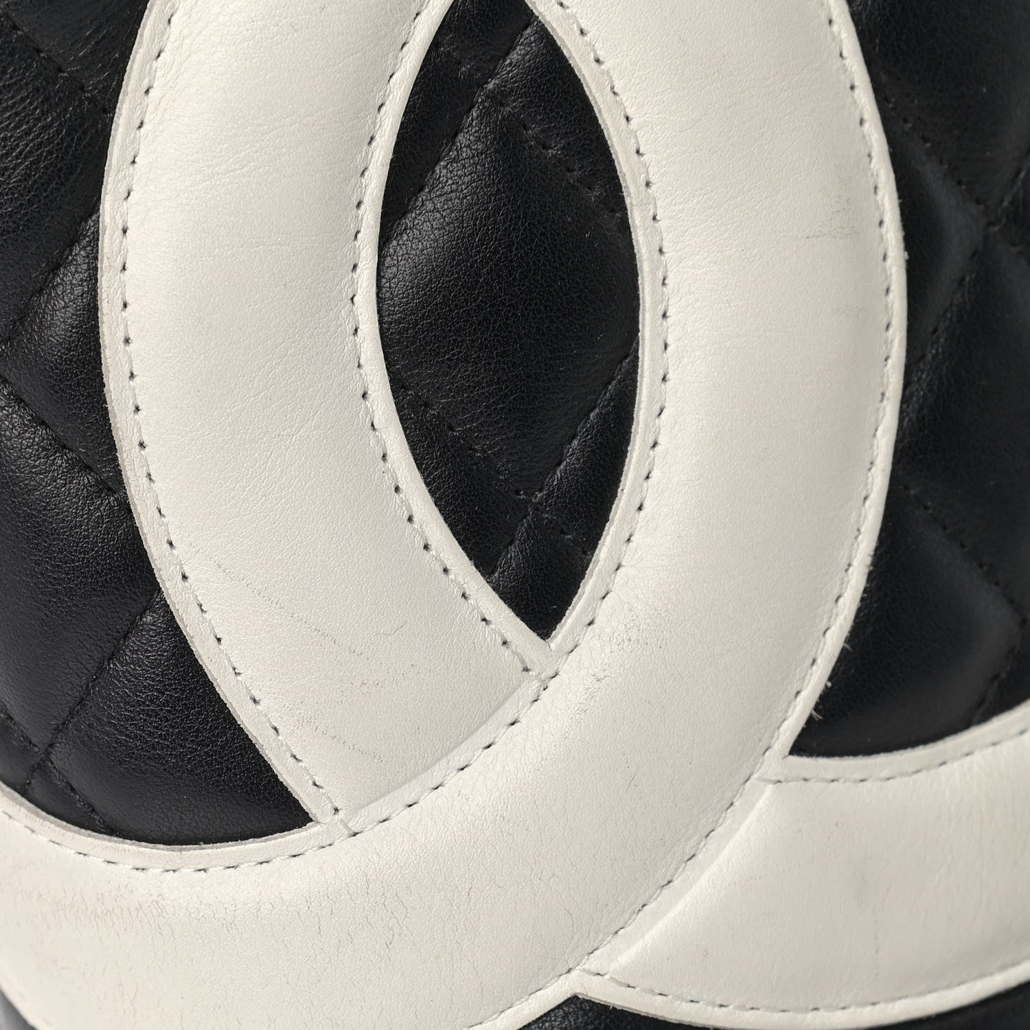 Chanel Calfskin Quilted Large Cambon Tote Black White 14 of 18