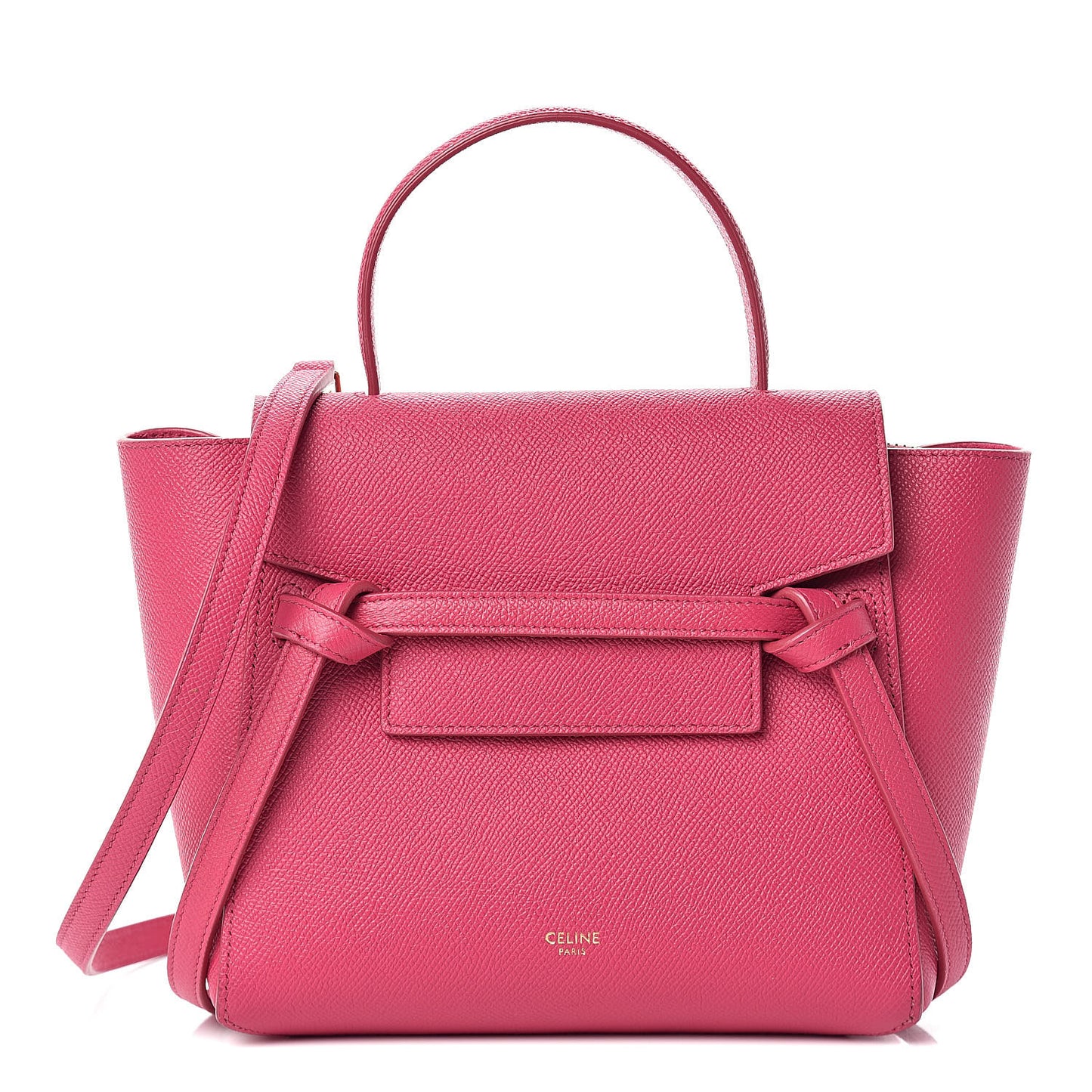 Grained Calfskin Nano Belt Bag Pink