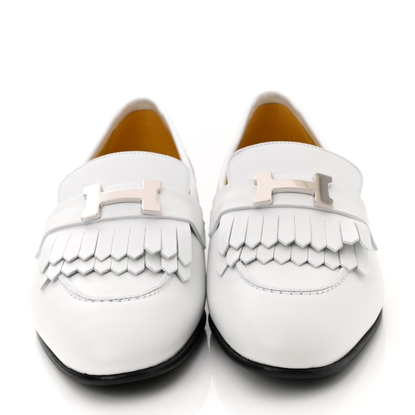 Calfskin Womens Royal Loafers 38.5 White