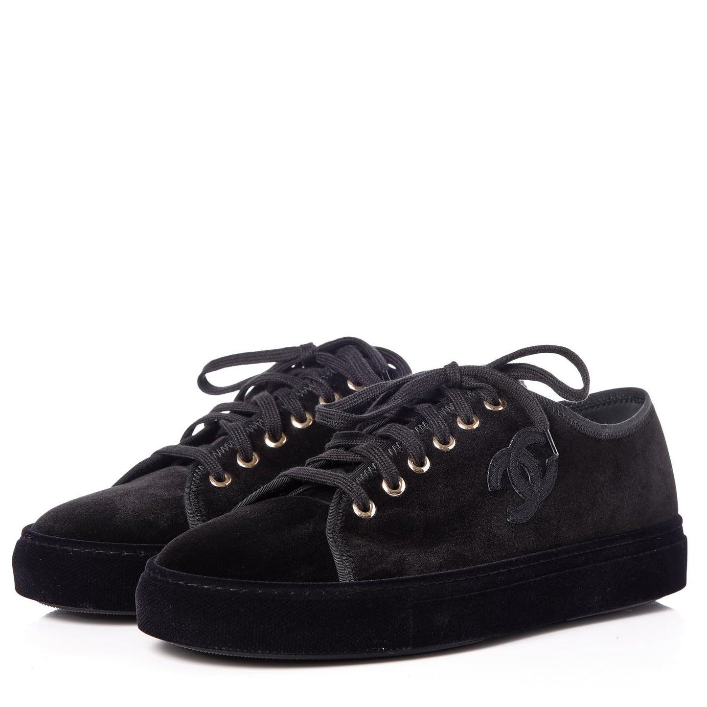 Velvet CC Sneakers 39 Black