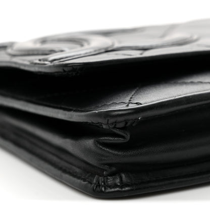 Chanel Calfskin Quilted Cambon Wallet on Chain WOC Black 10 of 15