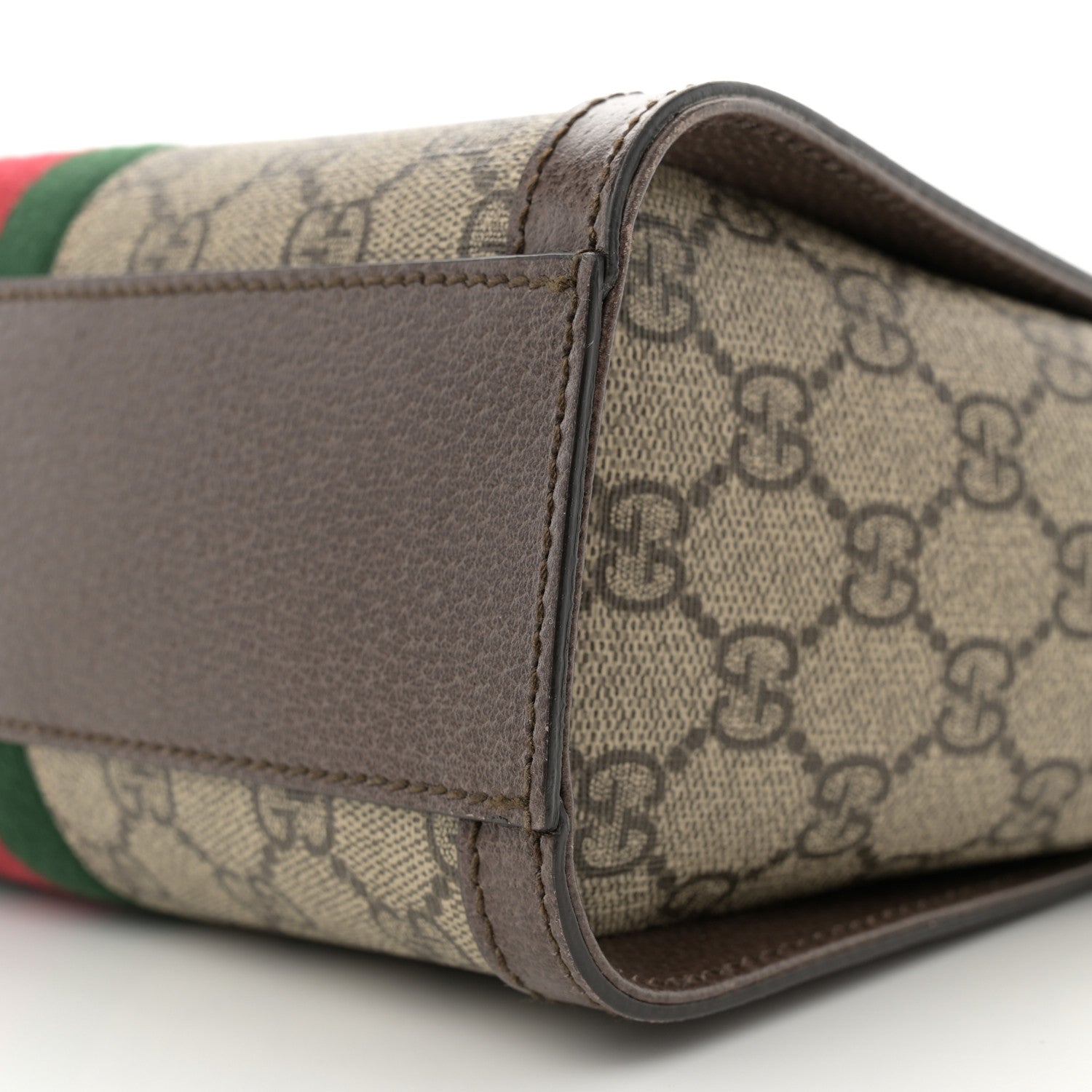 Gucci GG Supreme Monogram Small Ophidia Tote Bag Brown 10 of 13