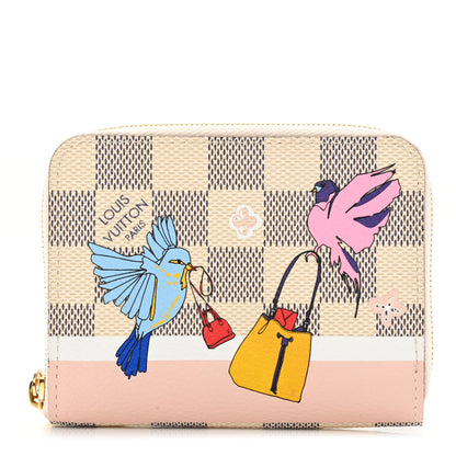 Louis Vuitton Damier Azur 2018 Christmas Animation Zippy Coin Purse 1 of 7