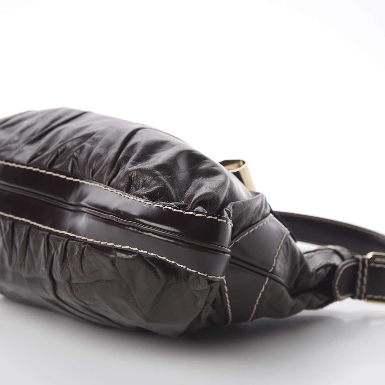 Gucci Calfskin Queen Bow Hobo Brown 9 of 10
