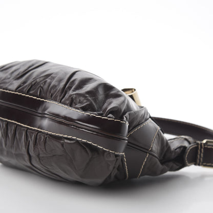 Gucci Calfskin Queen Bow Hobo Brown 9 of 10