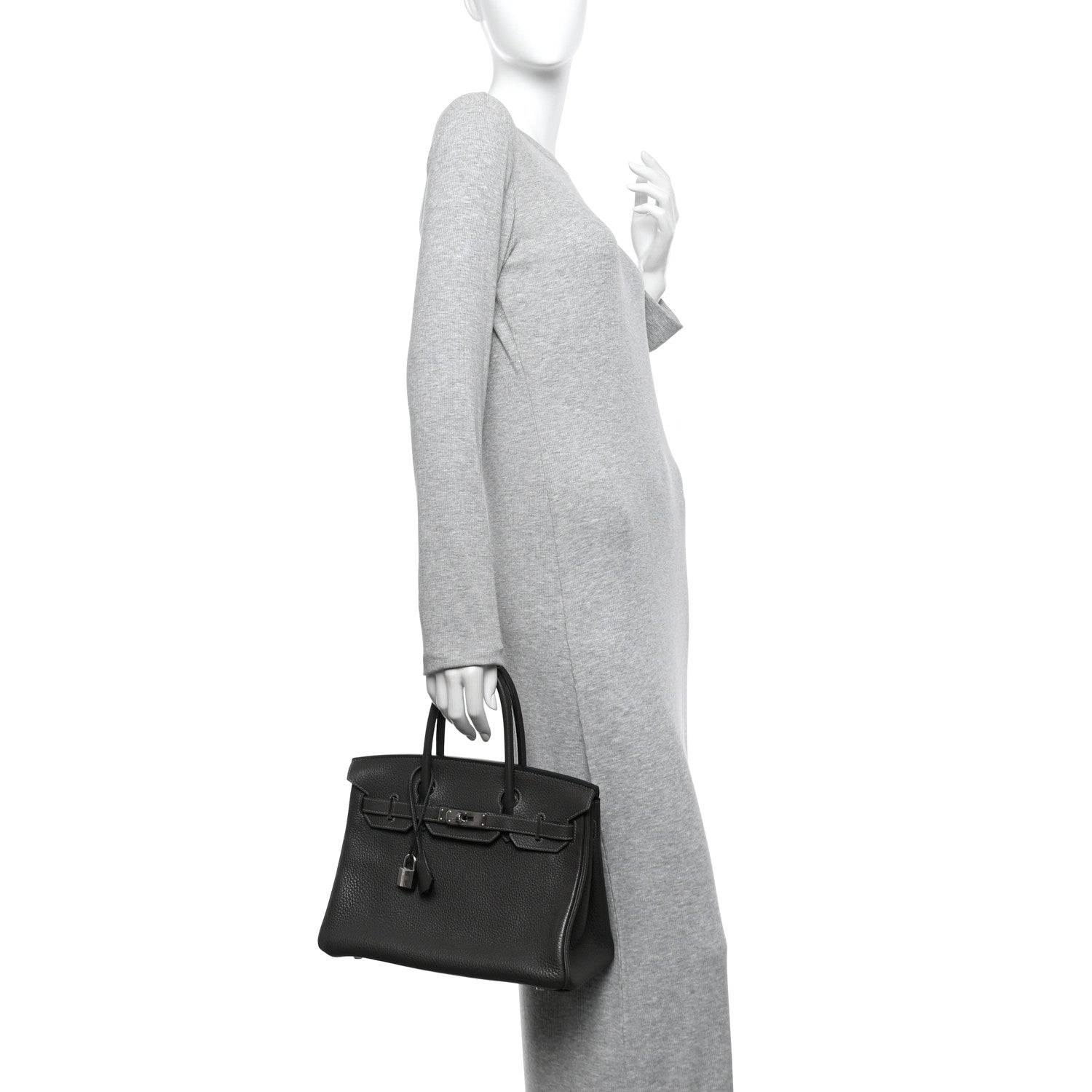 Hermes Taurillon Clemence Birkin 30 Graphite 2 of 9