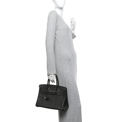 Hermes Taurillon Clemence Birkin 30 Graphite 2 of 9