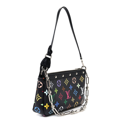 Louis Vuitton LV X TM Monogram Multicolor Pochette Accessories Black 3 of 11