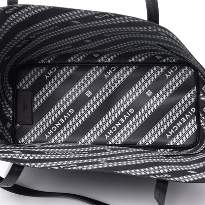 Givenchy Smooth Calfskin Wing Shopper Tote Black White 4 of 4