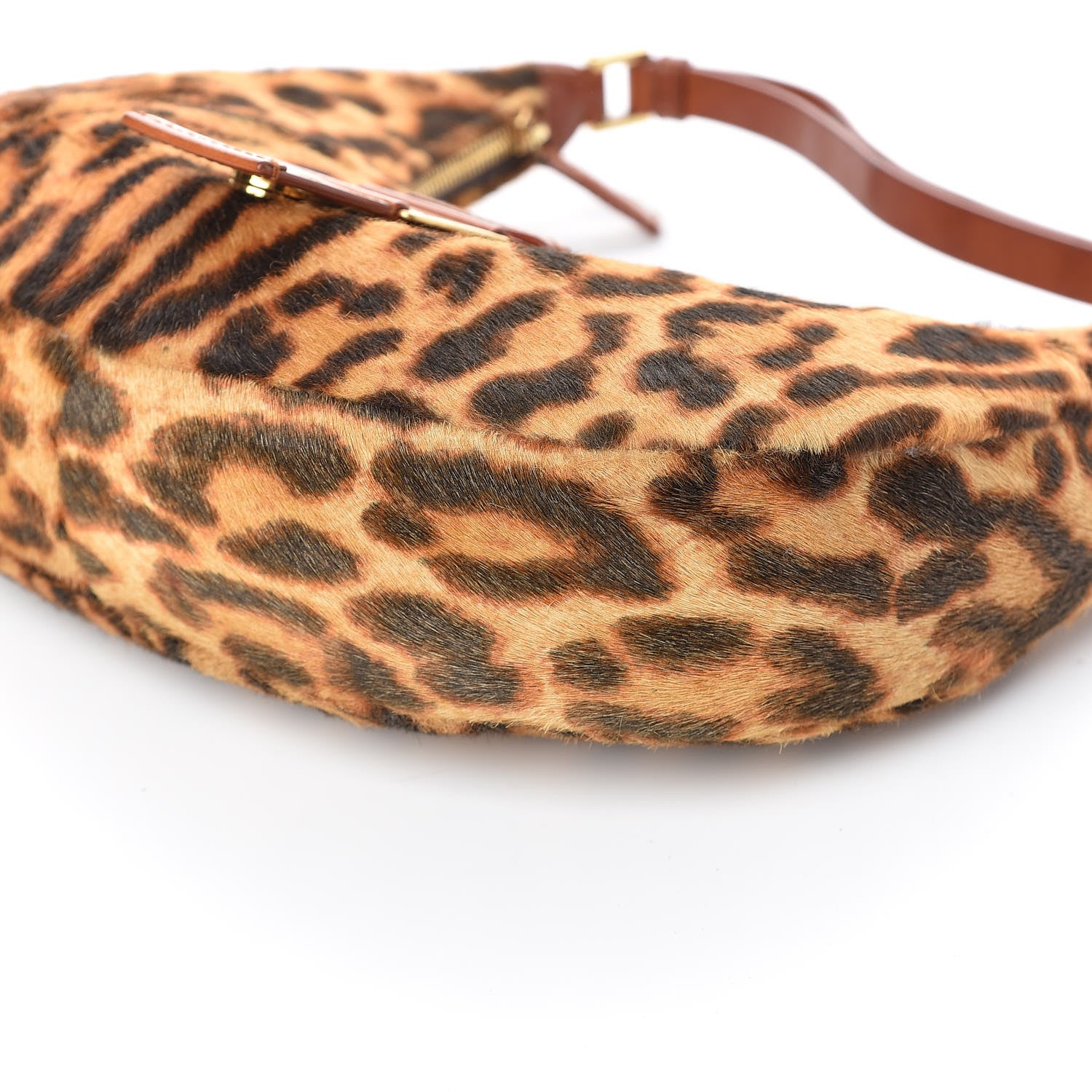 Christian Dior Pony Hair Leopard Print Street Chic Hobo 10 of 11