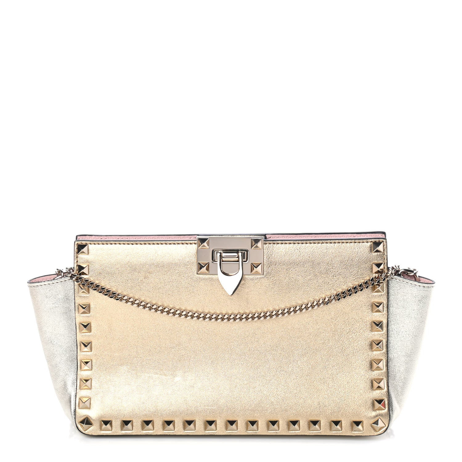 Valentino Garavani Metallic Calfskin Rockstud Mini Chain Shoulder Bag Multicolor 1 of 4