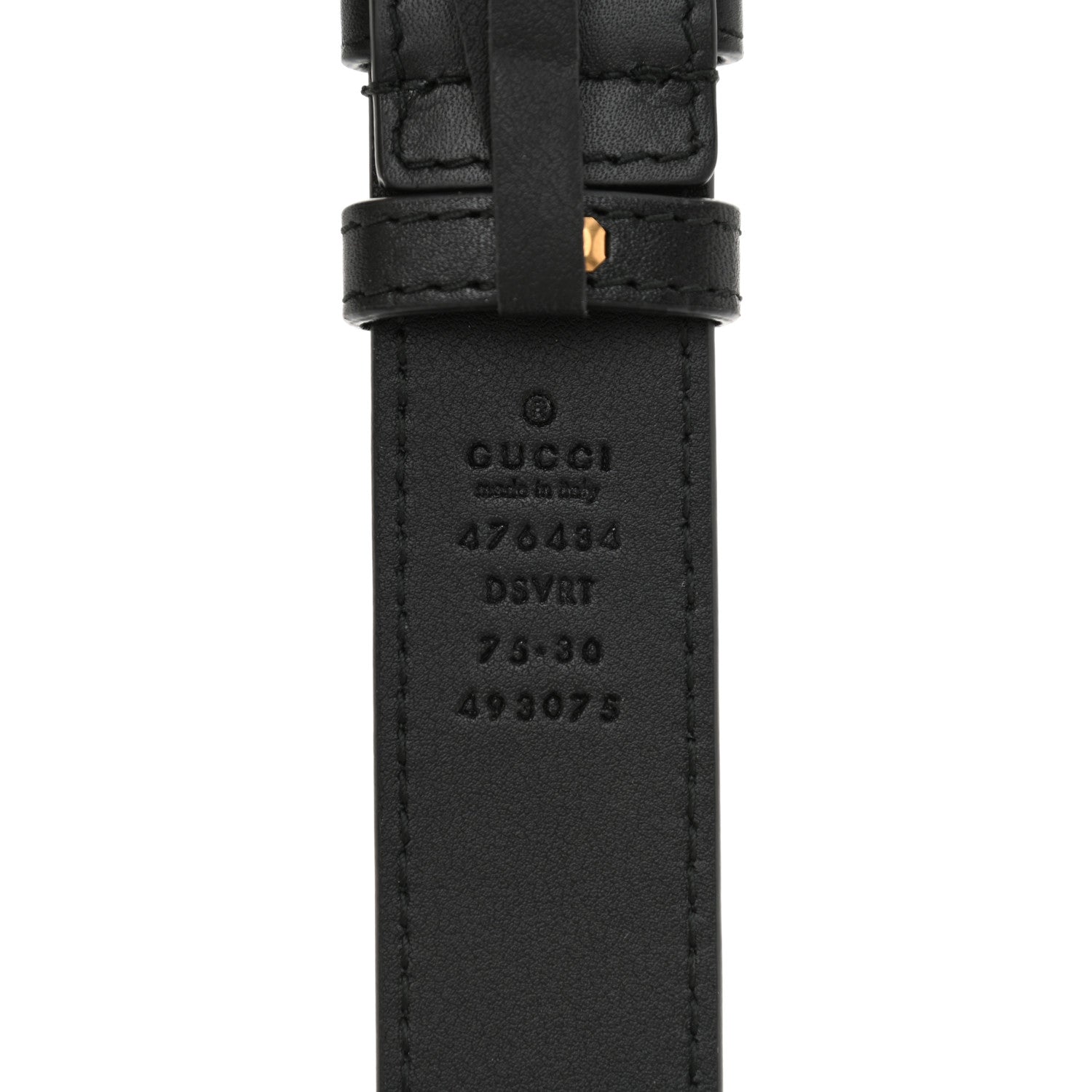 Gucci Calfskin Matelasse GG Marmont Belt Bag 75 30 Black 10 of 11