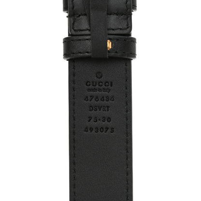 Gucci Calfskin Matelasse GG Marmont Belt Bag 75 30 Black 10 of 11