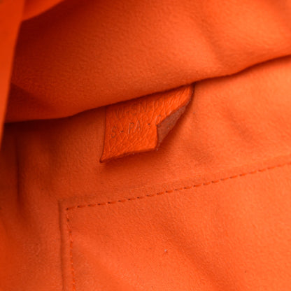 Celine Drummed Calfskin Nano Luggage Bright Orange 8 of 10