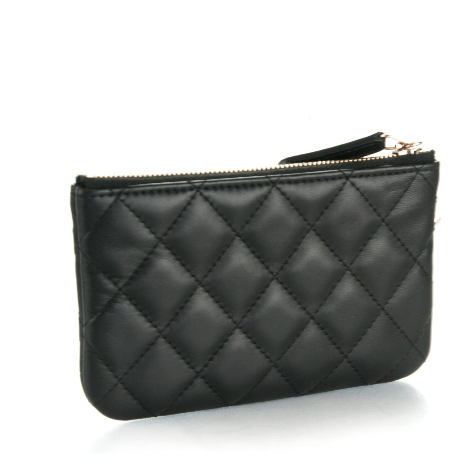 Chanel Lambskin Quilted Small Casino Cosmetic Case Black 3 of 7