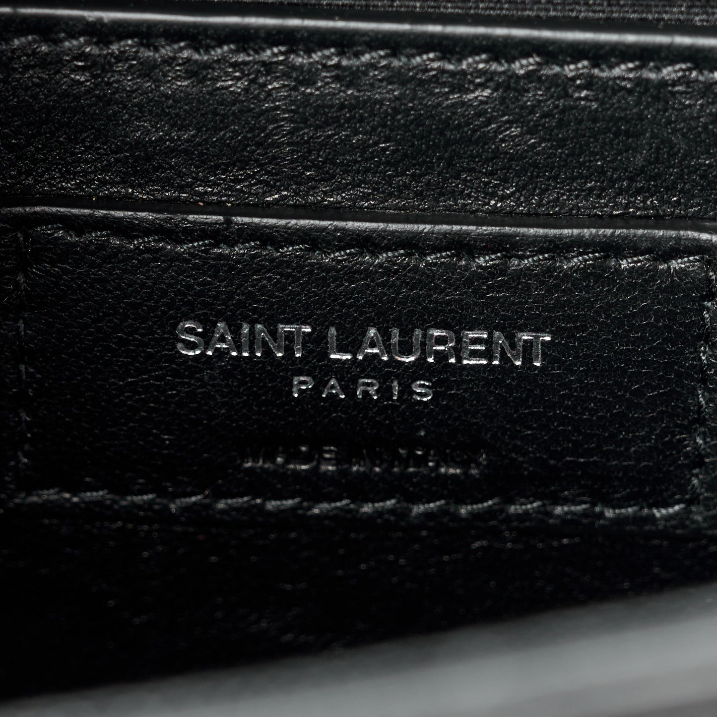 SAINT LAURENT Grain De Poudre Medium Classic Monogram Kate Tassel Satchel Black