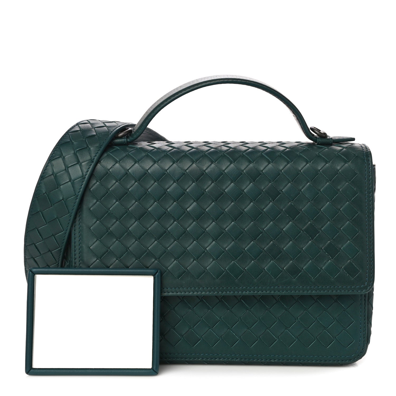 Bottega Veneta Nappa Intrecciato Alumna Bag Blue 2 of 12