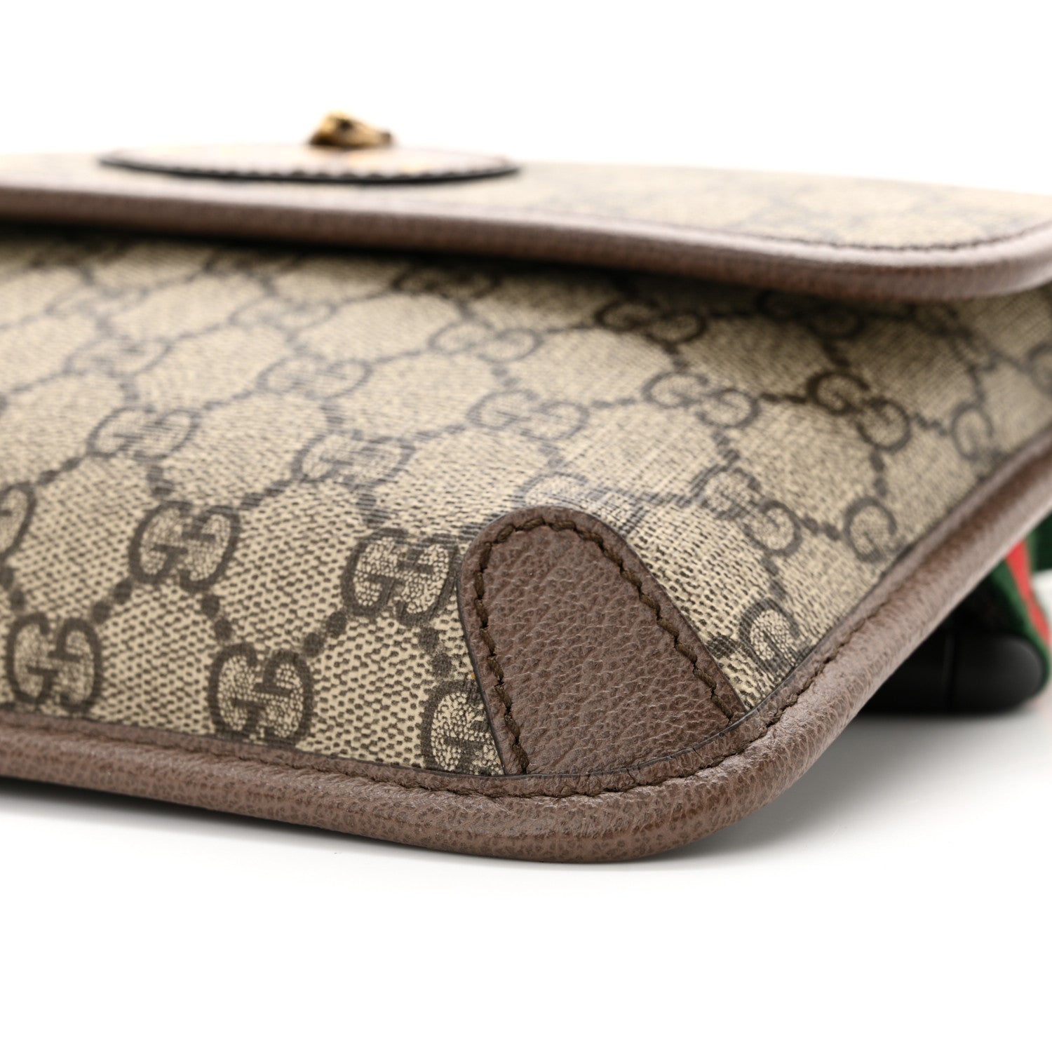 Gucci GG Supreme Monogram Neo Vintage Web Belt Bag Brown 10 of 11