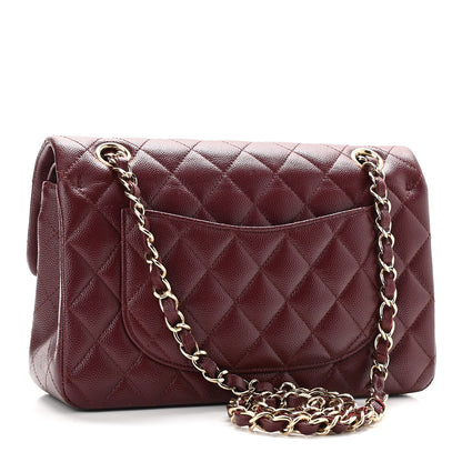 Chanel Caviar Quilted Small Double Flap Burgundy 3 of 11