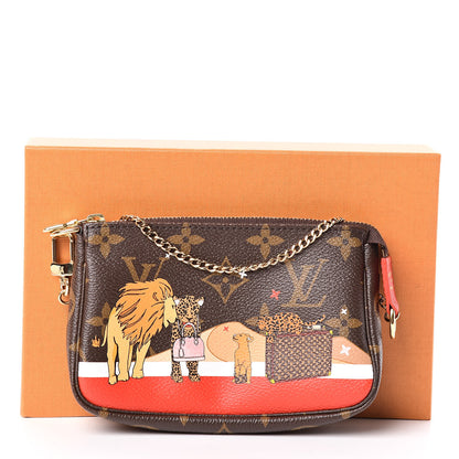 Louis Vuitton Monogram 2018 Christmas Animation Mini Cats Pochette Accessories 8 of 8