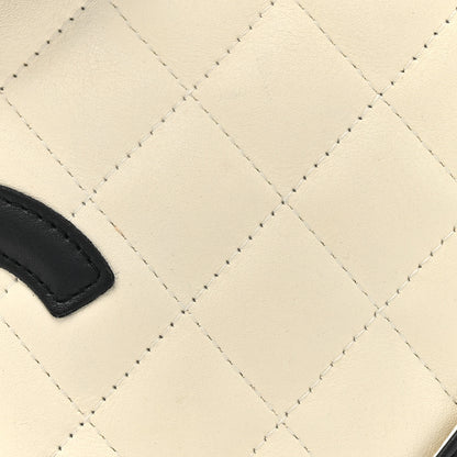Chanel Calfskin Quilted Cambon Small Messenger White Black 8 of 12